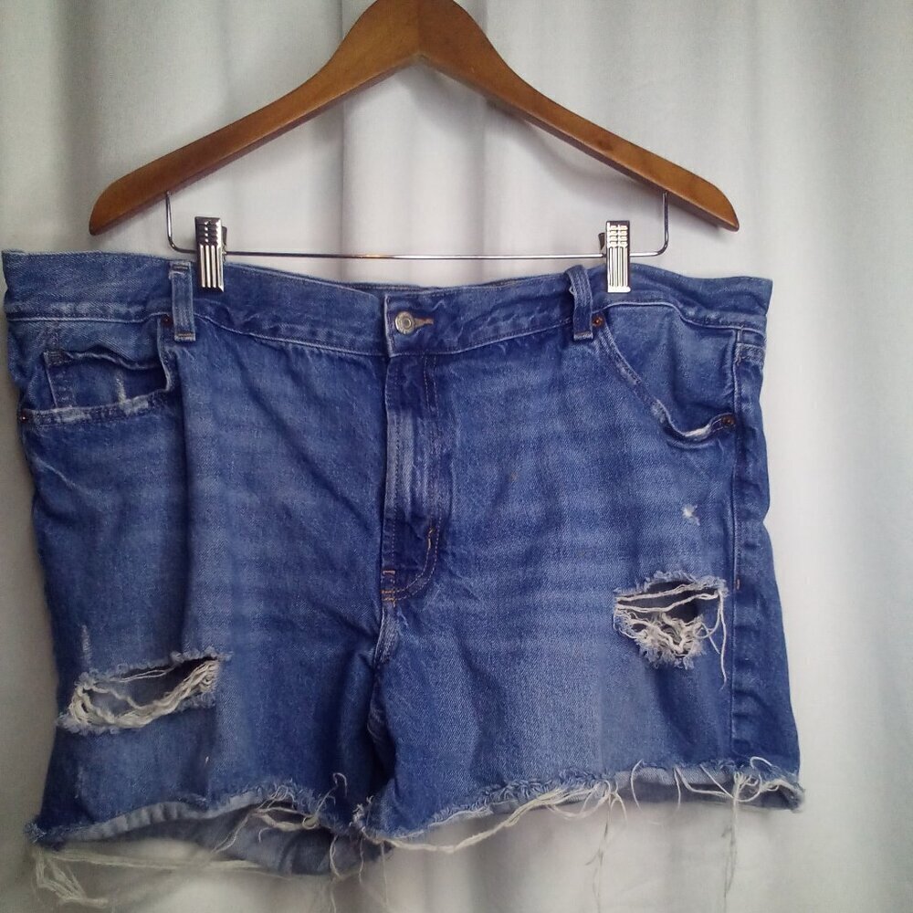 Old Navy Shorts 20 Women Cut Off Raw Hem Distressed Blue